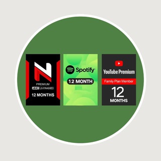 Spotify/Netflix/Disney Plus/ YouTube/ Telegram
